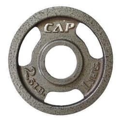 CAP Barbell Machined Olympic Grip plate, Gray
