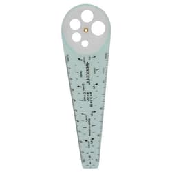Westcott 00516 Safety Compass for Geometry, Drafting, Classrooms, Crafters and Artists, Shatterproof, Translucent Drawing Compass Creates Perfect Circles from 1/4-Inch to 10 Inches