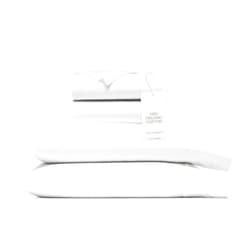 BOLL & BRANCH Signature Hemmed Sheet Set - King + Standard, White - Luxury 100% Organic Cotton - Includes 1 Flat, 1 Fitted, 2 Standard Pillowcases - Buttery Soft
