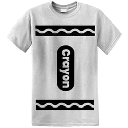 Greenmill Apparel Crayon Tshirt Halloween Costume for Men Women Adult Size | Funny Cool Shirt idea | Graphic tee