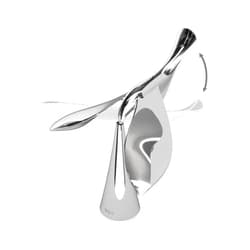 Umbra Tipsy Bottle Opener, Sculptural Bar Accessory, Luxury Flying Bird Soda, Cider and Wine Opener, Chrome