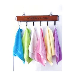 SUSISANG Candy Color Super Soft Washcloths Towel, 6Pcs Super-Absorbent Quick Drying Square Towel. (Pack of 6)