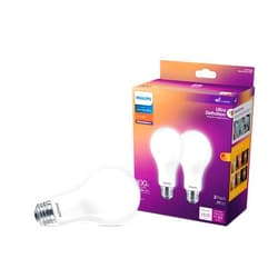 Philips LED Flicker-Free Frosted Dimmable A21 Light Bulb - EyeComfort Technology - 1600 Lumen- Soft White (2700K)- 12.5W=100W - E26 Base - Title 20 Certified - Ultra Definition - Indoor - 2-Pack