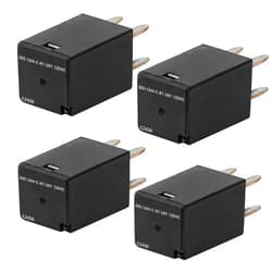 Marsrut 4 Pack 303-1AH-C-R1-U01-12VDC Automotive Relay with 4 Pins, 20 Amp 12V SPNO Purpose Relays Fit for Polaris RZR Slingshot Ranger Sportsman Cooling Fan and Most Universal Car Models (Black)