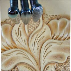 Pro Leather Carvers Steel Tall Pear Shader Stamps, Set of 3, Craft Japan Leather Stamping Tools