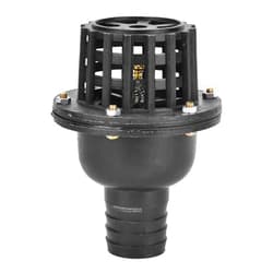 Hyuduo Water Pump Foot Valve Black PVC Low Pressure Flat Check Valve Black 1.5in 2in 2.5in 3in 4in Optional for Fluid Machine Industrial Garden(1.5in)