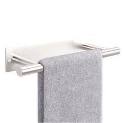 NearMoon Self Adhesive Hand Towel Holder/Towel Ring, Stainless Steel Hand Towel Bar Rustproof Stick on Wall-Towel Rack for Bathroom/Kitchen, Sticky and Wall Mounted (1, Brushed Nickel)