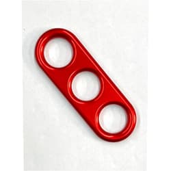 Jam Handle The Original, Automotive Door Closer Grip for Cars and Trucks, Easy to Install, Made in USA, 3 Finger, Aluminum, Anodized, (Red)