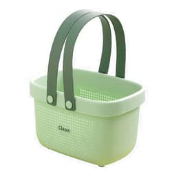 Beertoy Portable Shower Caddy Tote Plastic Storage Caddy Basket with Handle for College Dorm Bathroom Bath Basket Box Reusable Small Storage Baskets