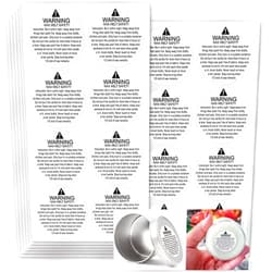 Besttile Candle Warning Stickers,Wax Melting Safety Labels,1.5 Inch Candle Jar Container Stickers,504 Pcs Per Pack