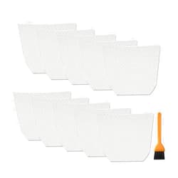 EZ SPARES 10pcs Replacements for Makita,T-03193 Cloth Vacuum Filter Hepa Kit Attachment,Makita Xlc02,LC01,Bcl180 Cordless Vacuums(White Non-woven fabric)