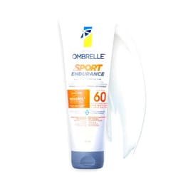 GARNIER Ombrelle Sport Sunscreen Lotion, SPF 60, Sweat + Water Resistant, Fast Drying, Hypoallergenic, Fragrance Free, 231mL, Ombrelle Sport Endurance Water Resistant Sunscreen SPF 60, 231 mL