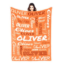 Dr.TOUGH Personalized Blanket for Kids Adults Blanket Custom Blanket with Name Personalized Name Super Soft Flannel Blankets Gifts for Chrismas Birthday