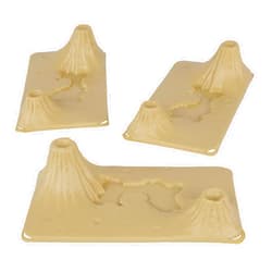 Tim Mee Toy TimMee Volcanic Terrain - 3pc Tan Plastic Playset Accessory USA Made