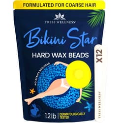 Tress Wellness Hard wax beads for hair removal - For sensitive skin - Bikini Star 1.2lb