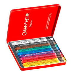 Caran d'Ache Classic Neocolor II Water-Soluble Pastels, 10 Colors