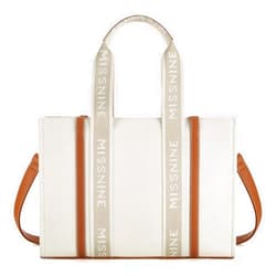 Missnine Tote Bag for Women Canvas Top Handle Satchel Purse Trendy Lightweight Hobo Shoulder Bag with Zipper