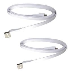 QJYTH Cord Replacement for UE Boom Charger, 1.2m USB Charging Cable Compatible with Logitech Ultimate Ears Boom 3/ MEGABOOM 3/ UE Wonderboom/UE Boom/Megaboom/Mega Boom (2 PCS, White)