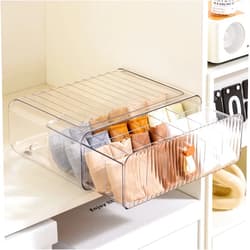 MSHOMELY Underwear Organizer, Socks Bra Underwear Drawer Organizer Dividers for Closet, 24 Cell Stackable Dresser Closet Organizer and Storage Bins for Clothing, Baby Clothes, Bra, Ties, Scarf