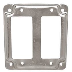 CAI - RACO RACO Galvanized Steel Electrical Box Cover, Box Type: Square, Number of Gangs: 2, 4