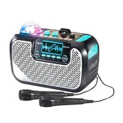 VTech Super Sound Karaoke Portable Bluetooth, 2 Mics Included, Party Lights