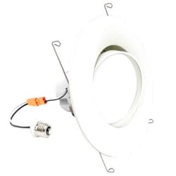 Sunco Lighting - LED Can Lights Eyeball Retrofit Gimbal 5/6 Inch Recessed Lights Dimmable, 12W=60W, 3000K Warm White, 800 LM, Directional Angled Trim Adjustable Ceiling Downlight, UL
