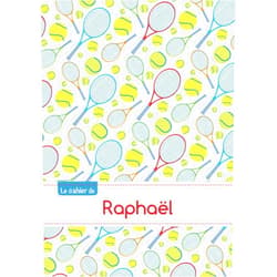 French Edition by Collectif (Author) CAHIER RAPHAEL BLANC,96P,A5 TENNIS