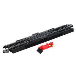 Bachmann Trains - Snap-Fit E-Z TRACK 9” STRAIGHT TERMINAL RERAILER w/WIRE (1/card) - STEEL ALLOY Rail With Black Roadbed - HO Scale