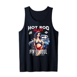 Visit The Hot Rods Hot Rod Love Pin Up Soul - Vintage Hot Rod Tank Top