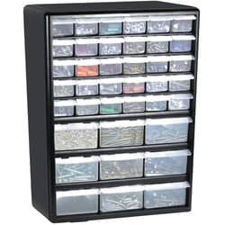 Greenpro 3309 Wall Mount Hardware and Craft Storage Cabinet Drawer Organizer clear