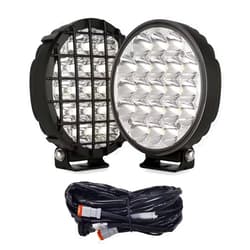 BIGLION.X 6Inch Round LED Offroad Lights 2pcs 210W 32000LM Super Bright LED Off Road Lights Spot Driving Lights with Wiring Harness Waterproof IP68 12V 24V for Pickup Trucks UTV SUV