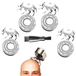 FOXSONIC 4 pcs Shaver Replacement Blades for Skull Shaver Pitbull Replacement Blades for Carver Pitbull Gold PRO/Platinum PRO/Silver PRO Pitbull Gold Replacement Heads
