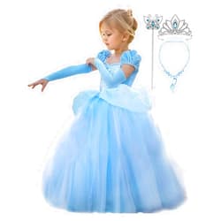 CQDY Girls Princess Dress Fancy Costume Role Play Ball Gown Halloween Party Dress up