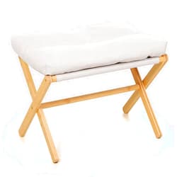 TYYIHUA Folding Foot Stool,Small Ottoman Foot Rest for Couch,Wooden Footstool,Change Shoes Bench,Modern X Ottoman Chair for Living Room, Entryway, Children Room, Bedroom,Caravaning