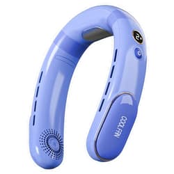 YUNLEI Bladeless Neck Fan Rechargeable Semiconductor Powered Natural Wind-Mode Adjustable Hand-free For Both Outdoor Indoor Use Cooling Neck Fan Bladeless Hands-free Bladeless Neck Fan Rechargeable Portable