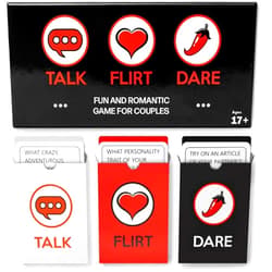 ARTAGIA Romantic Game for Couples - Date Night Ideas Girlfriend, Boyfriend, Newlywed, Wife or Husband. 3 Games in 1: Talk, Flirt, Dare. Reignite and Deepen Relationship with Your Partner.