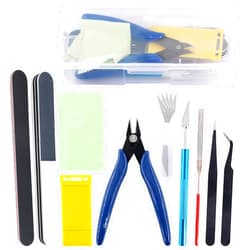 Rustark 10Pcs Model Tools Craft Set Modeler Building Kit for Gundam Basic Model Assembling, Building and Repairing