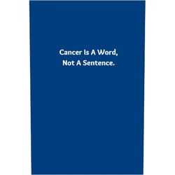 SkyArt Publishing Cancer Is A Word, Not A Sentence.: Lined Notebook / Journal Gift, 108 Pages, 6x9, Soft Cover, Matte Finish