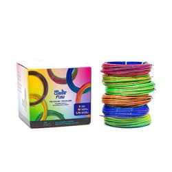 3Doodler Tri-Color PLA Filament Refills, 1.75mm - 6 Spools (10m Each) of Vibrant Colors for 3D Printing Pens - (18 Colors, 6 spools)
