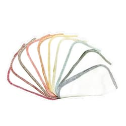 Gina's Soft Cloth Shop 2 Ply Organic Birdseye Washable Little Wipes 8 x 8 Inches Set of 10 Earthtone Assortment- Proudly Made in the USA!