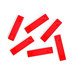 hand2mind Red Ceramic Bar Magnets, 1.5 Inch (Pack of 6)