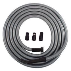 Cen-Tec Systems 95358 Foot Extension Hose for Shop and Garage Vacuums, 30 Ft, Silver