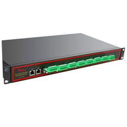 Diewu 1Ux19inch 8-Ports Industrial Serial Device Server Dual 10/100Mbps Port Rj45 to RS232/RS485/RS422 Support Auto-MDI/MDIX