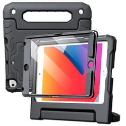 JETech Kids Case for iPad Mini 5/4/3/2/1 (7.9-Inch, 2019/2015/2014/2013/2012 Model) with Built-in Screen Protector, Shockproof Full-Body Handle Stand Tablet Protective Cover (Black)