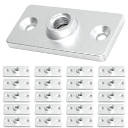 Fixirons 20 Pcs Ceiling Flange Hangers for 1/2 in. Threaded Rod DIY Plumbing, Industrial Decor Project, Galvanized Ceiling Flange Hanger Plate