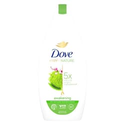 Dove Unilever Dove Care By Nature Awakening Shower Gel, Body wash with Green Tea and Flowers Extract, Natural Origin Ingredients, Clean, Soften, Hydrate Skin, Plant-Based Moisturizers 400ml (13.5 fl oz)
