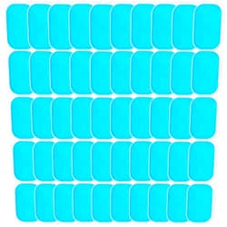 KASBEE ABS Gel Pads, 50PCS Muscle Stimulator Pads Replacement for Ultimate Muscle EMS Toner Abdominal Belt Belly Thigh Flab Arm Leg Waist Workout Trainer Machine