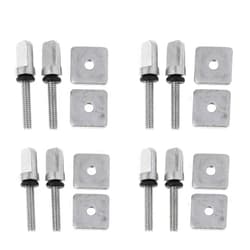 FASTROHY 8 Sets Stainless Steel Fin Bolt SUP Board Surfboard Longboard Screw and Plate