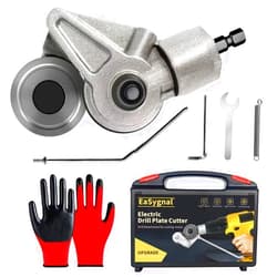 EASYGNAL Electric Drill Plate Cutter-Metal Cutter for Drill,DIY Sheet Metal Cutter Drill Attachment,Drill Cut Pro Metal Cutting Adapter,Sheet Metal Cutter for Color Steel Tile,Steel,Iron,Aluminum