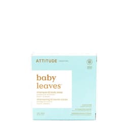 ATTITUDE Baby Plastic-Free Shampoo and Body Soap Bar, EWG Verified, Dermatologically Tested, Vegan, Good Night, 3 Ounces